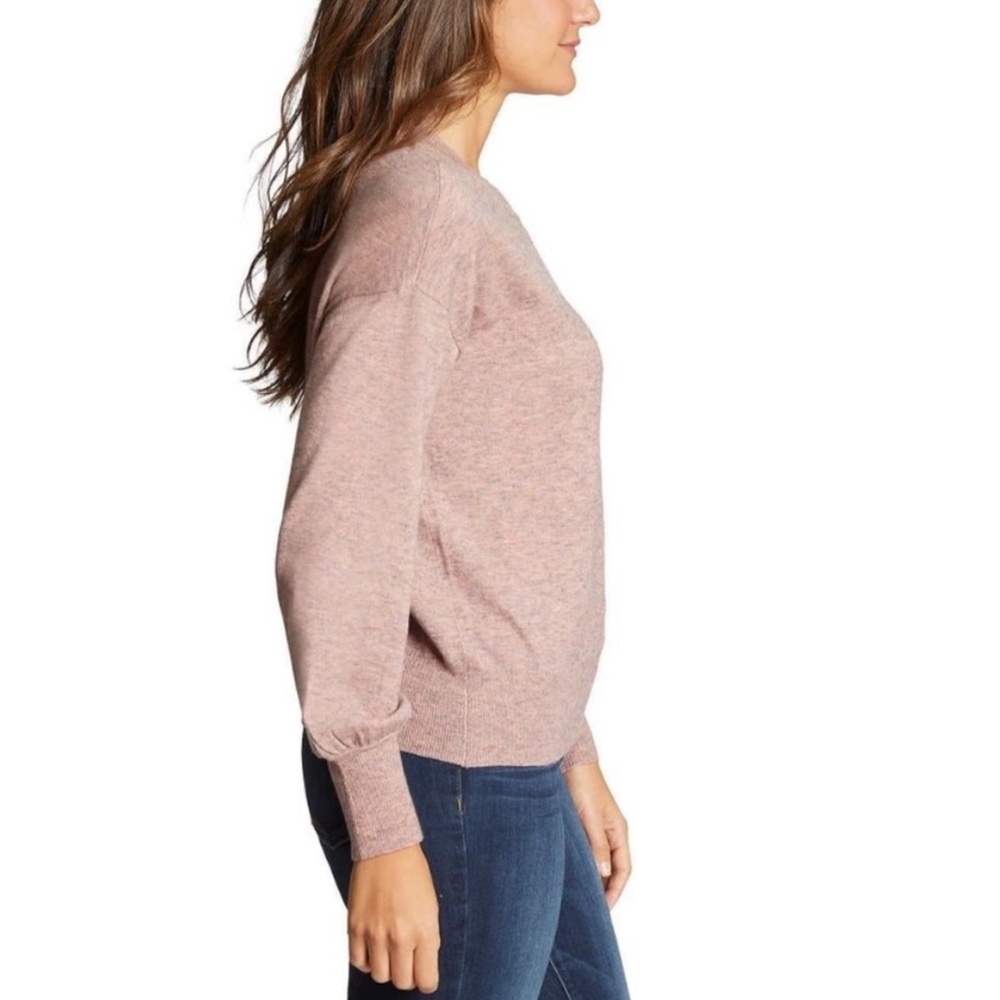 Ella Moss Scalloped Collar Sweater Small - Picture 3 of 8